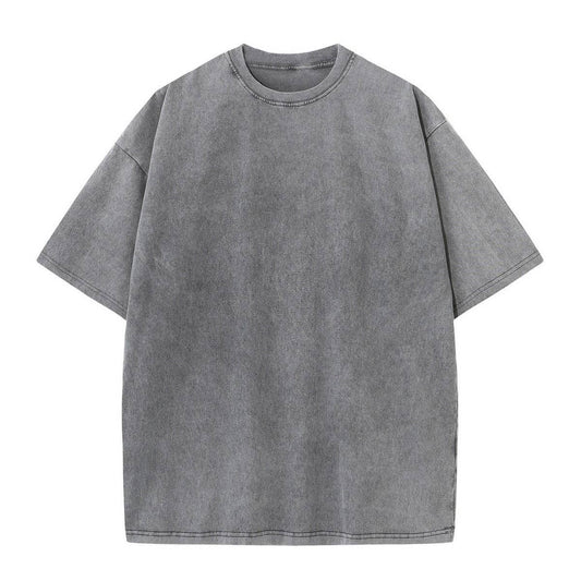 Washed Vintage Short Sleeve Tee ? Unisex Oversized Streetwea