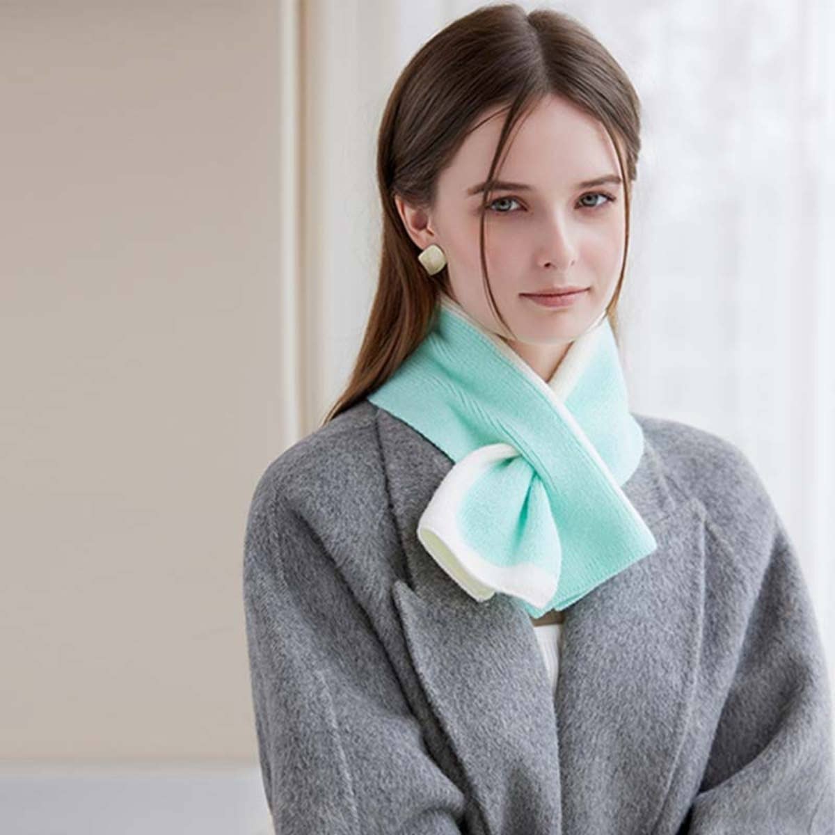 CWASC1576_DOUBLE-SIDED KNITTED SCARF WITH MIXED COLORS