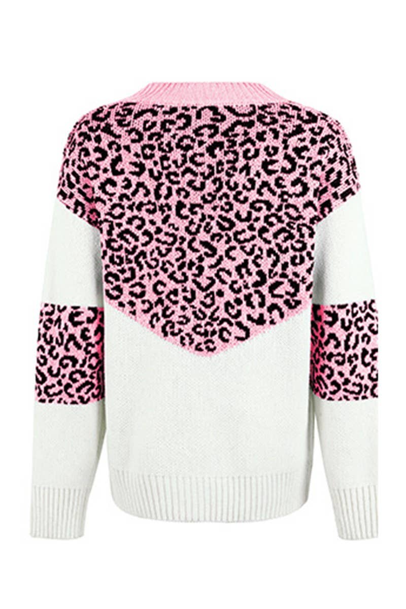 CWOSWL1720_V-Neck Long Sleeve Pullover Sweater