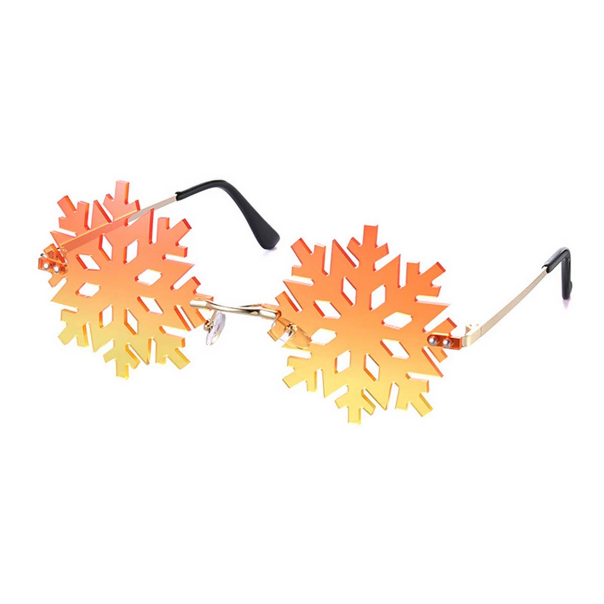 PERSONALIZED SNOWFLAKE LENS FRAMELESS SUNGLASSES_CWASG0682