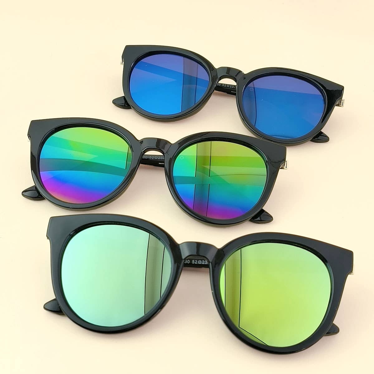 TRENDY FASHION ROUNDED SUNGLASSES