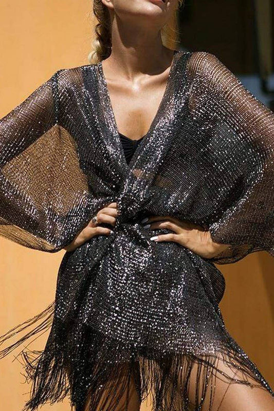 CWTBLL0945_FILIGREE SPLIT CAPE HOLIDAY BEACH SMOCK