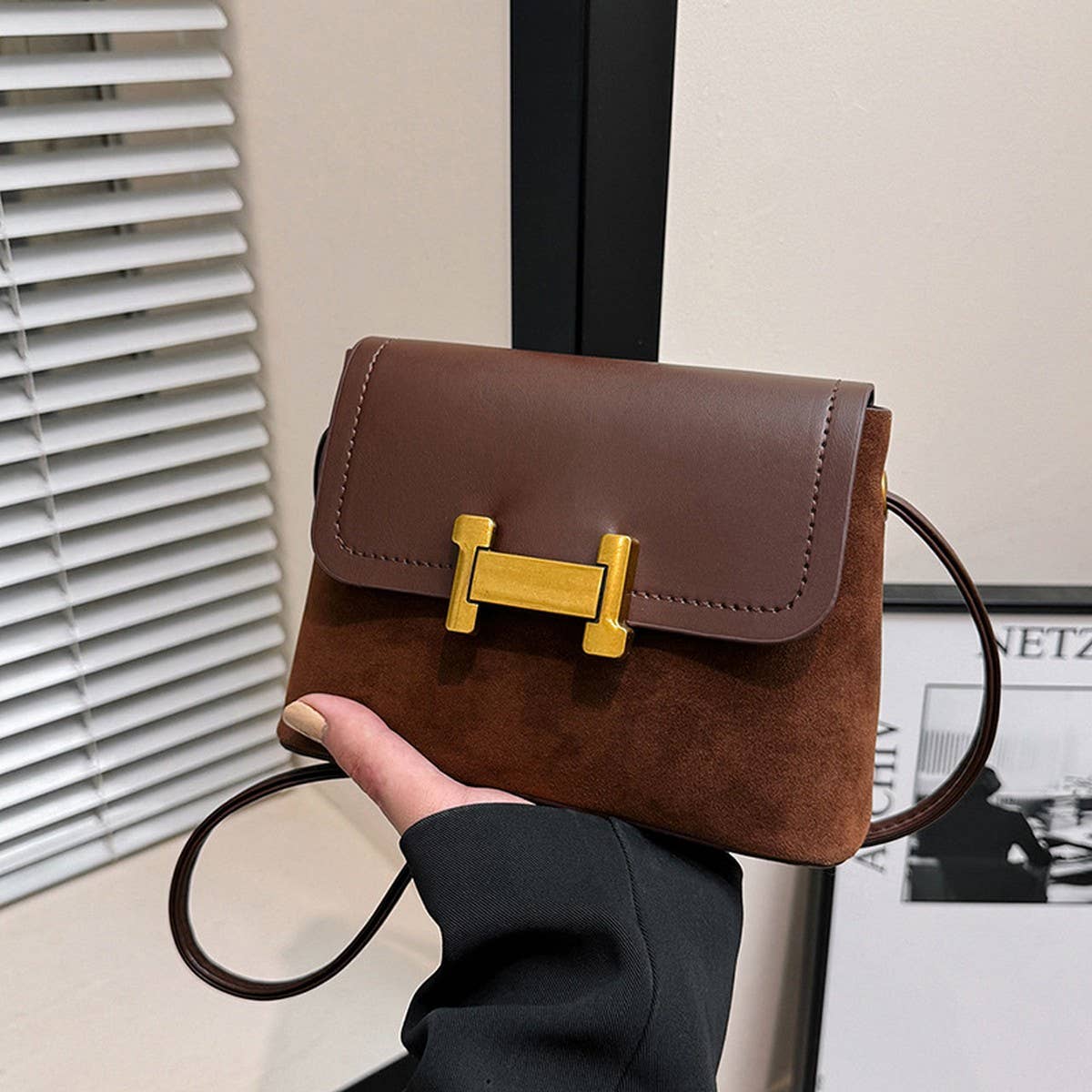 WOMEN CAN CROSS BODY CHAIN SMALL SQUARE BAG_CWAB1793