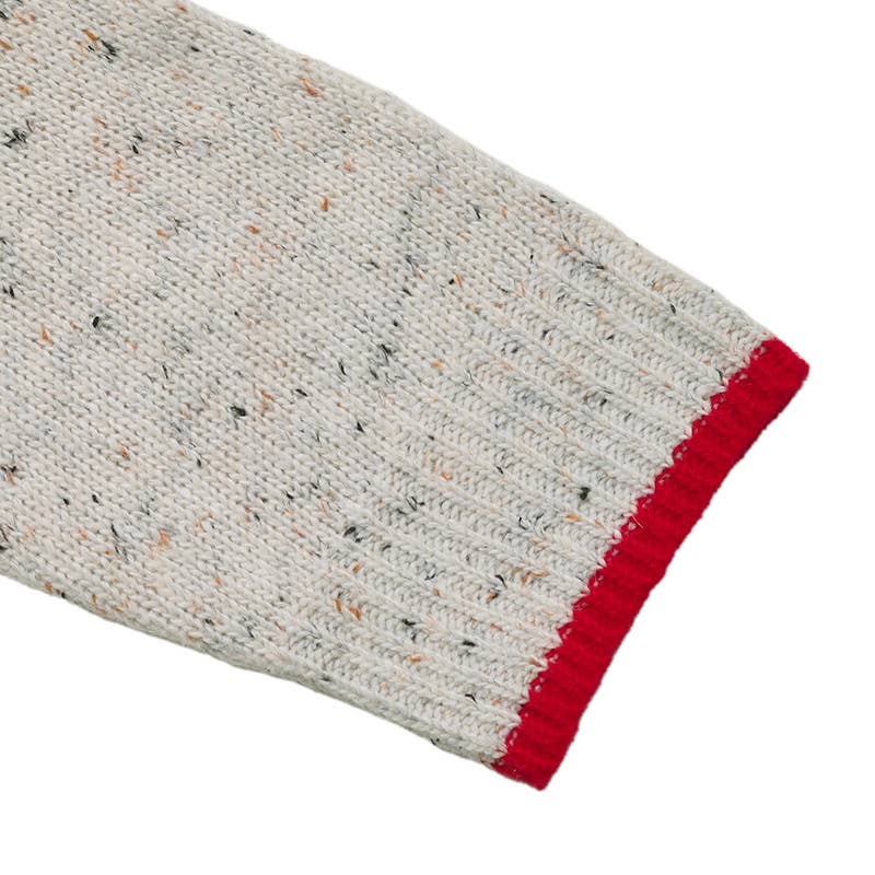 Casual color-blocking elegant knitted cardigan