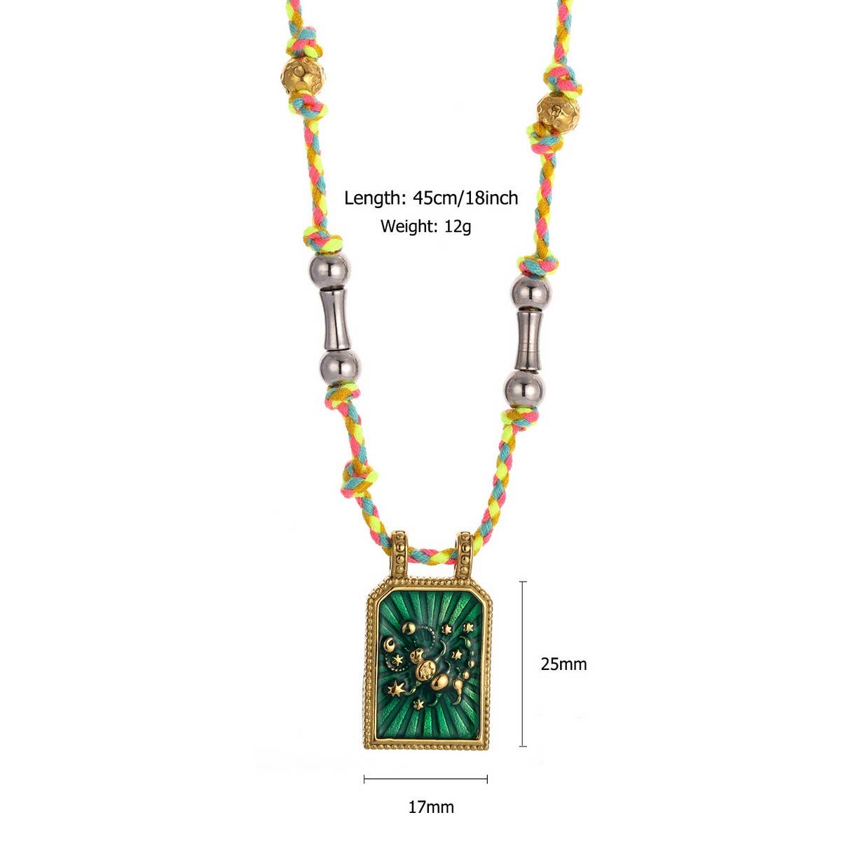 Handmade Zodiac Rope Necklace with Ocean Charms