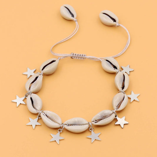 ETHNIC ADJUSTABLE BOHEMIAN SHELL BRACELET