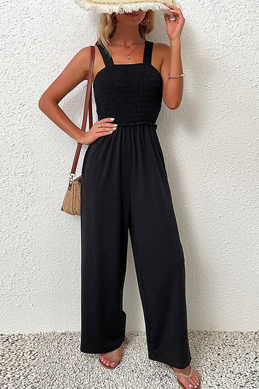 CWSJS0615_LOOSE WIDE-LEG JUMPSUIT WITH SUSPENDERS JUMPSUIT