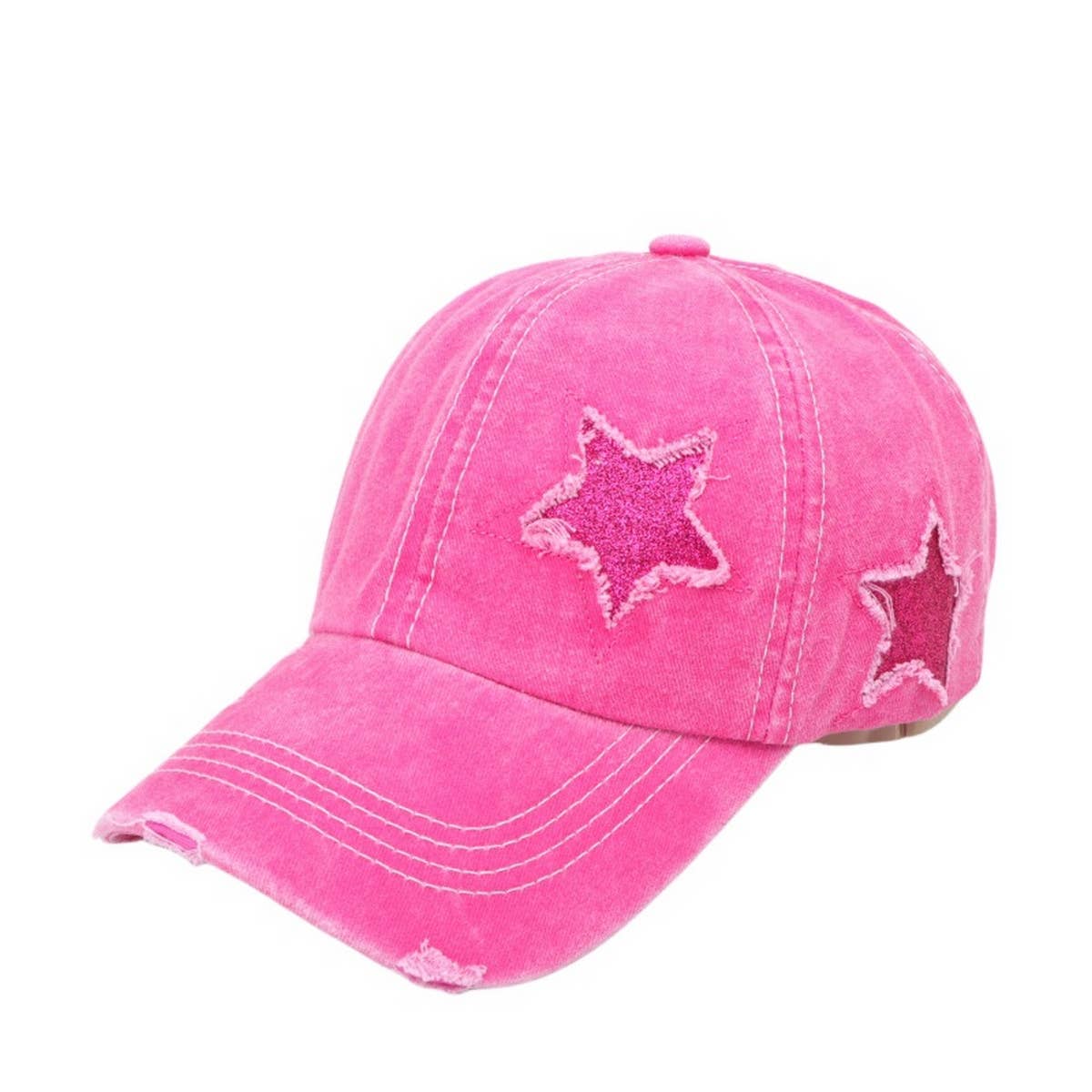 Women's Star Sequin Baseball Cap,  Sun Hat CWAH1126