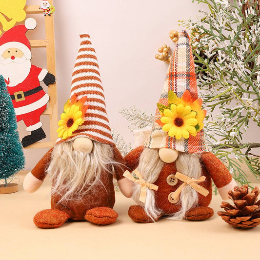 THANKSGIVING DECORATIONS FACELESS DOLL ORNAMENTS