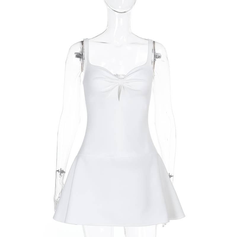 Elegant A-Line French Style Slip Dress