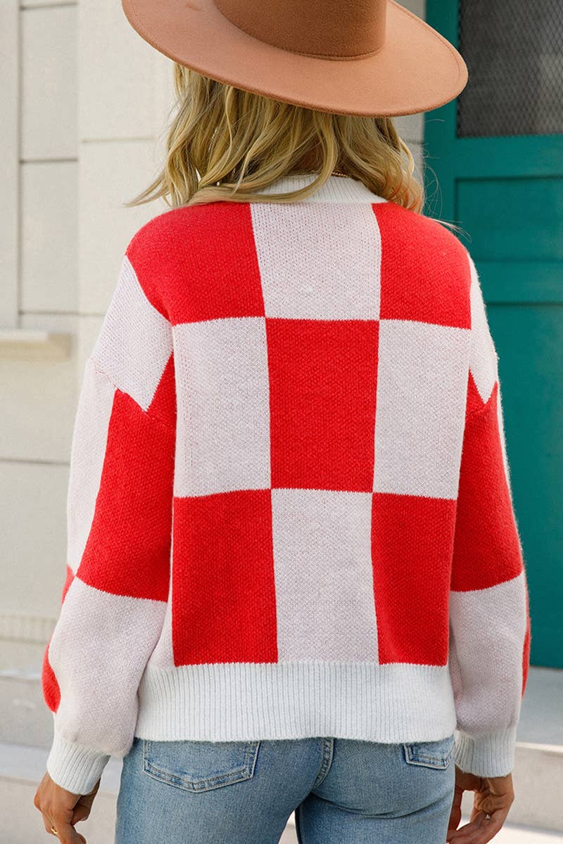 CREW-NECK KNIT PULLOVER STRIPED STYLE KNIT