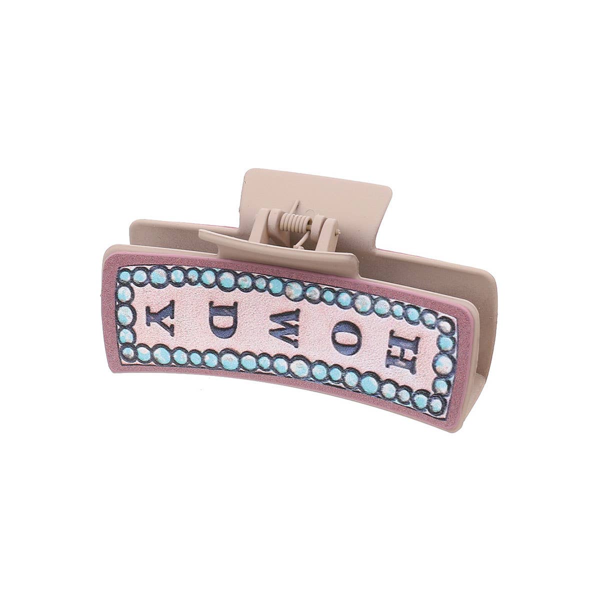 Western Cactus Sunflower Hair Claw - Cowgirl Style