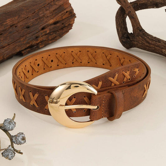 VINTAGE DISTRESSED HAND-WOVEN BELT