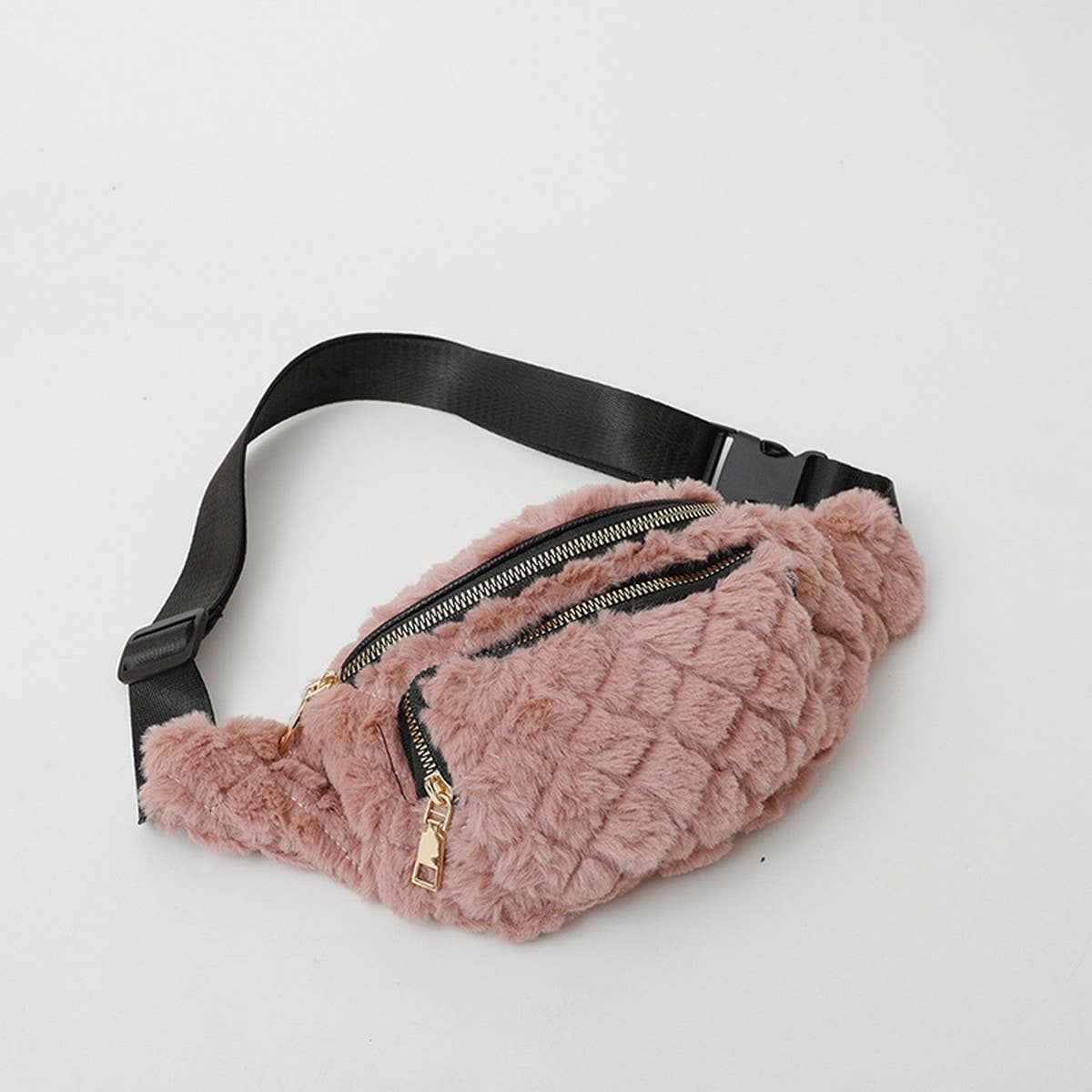 Plush Chest Bag Women Small Shoulder Crossbody_CUAB00604