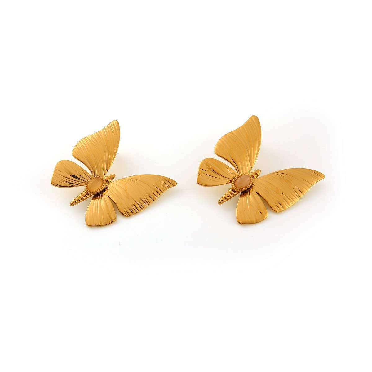 Original Design Stainless Steel Dragonfly Earrings_CWMM8914