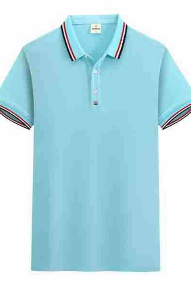 CWTBLS02445_LAPEL POLO SHIRT SHORT SLEEVE CASUAL TOP