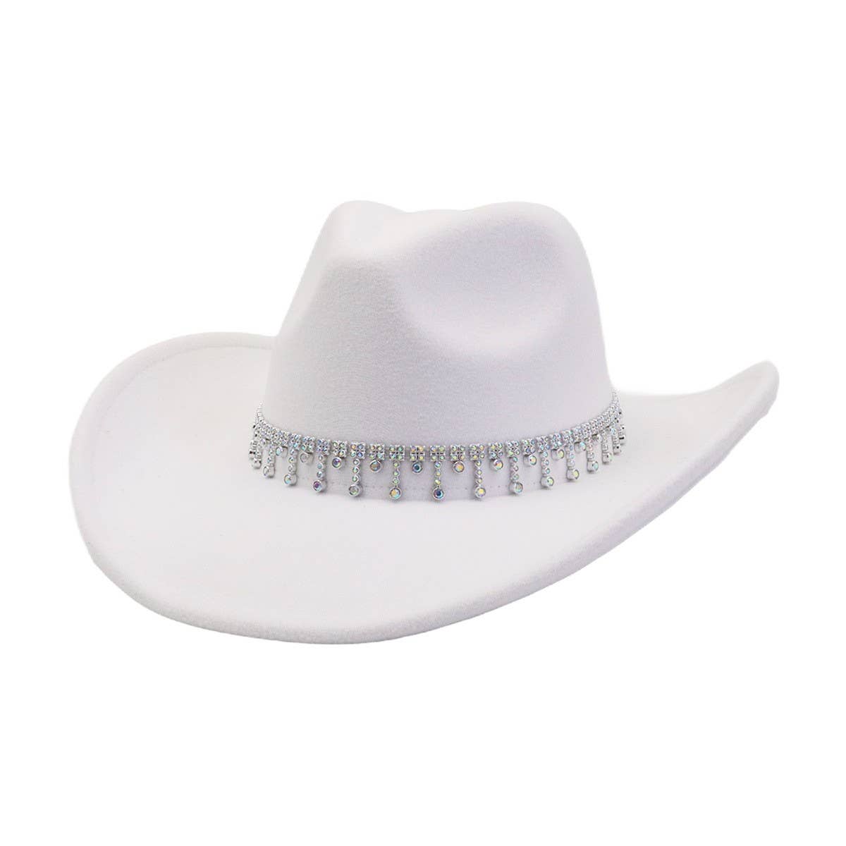 Men & Women Wool Blend Cowboy Fedora Ethnic Style_CWAH04372