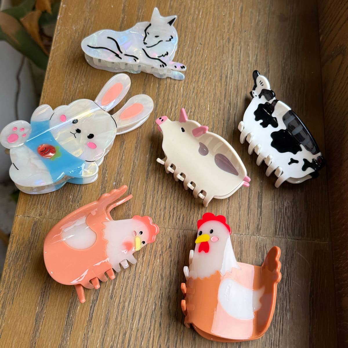 CWAHA4503_WOMEN'S SWEET DOPAMINE FARM HAIR CLIP