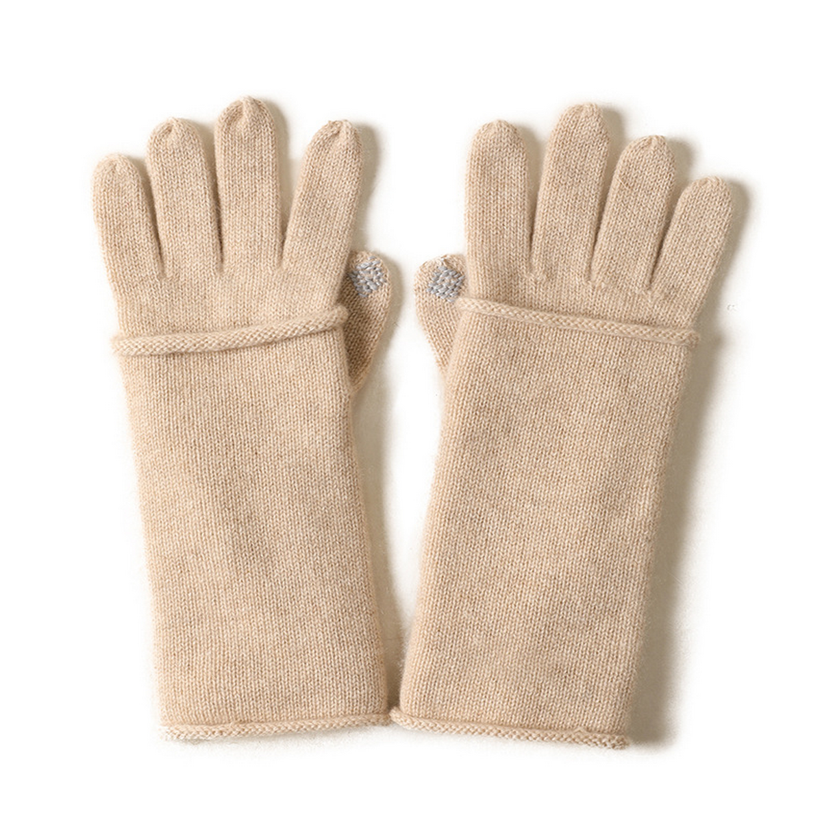 2-in-1 Cashmere Gloves – Full Finger Touchscreen_CWAG0530