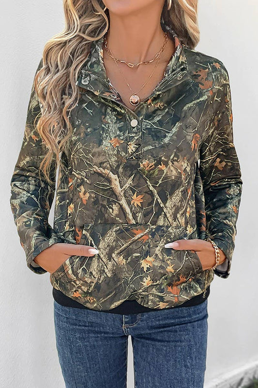 CWTBLL4050_BOTANICAL FLORAL PRINT PULLOVER SWEATSHIRT