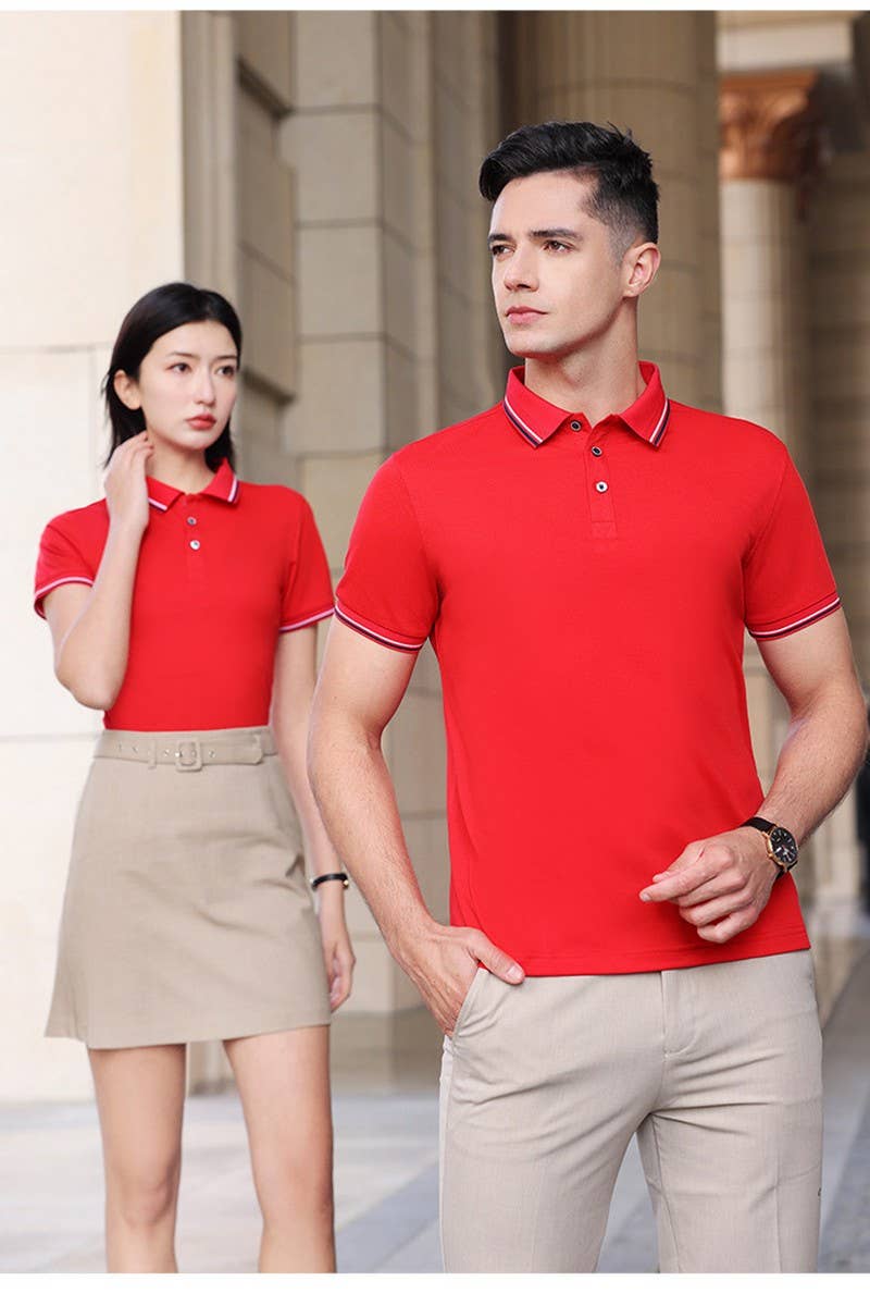 CWTBLS02424_WORKWEAR CUSTOM COLLARED SHORT SLEEVE POLO SHIRT