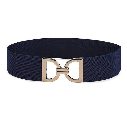 Women's simple obi with alloy buckle closure