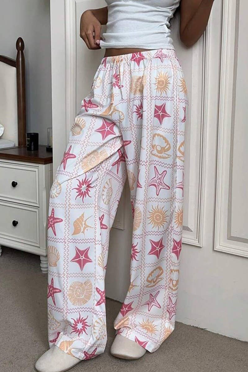 CWBLP2067_SUMMER CASUAL ALL-MATCH MOPPING PANTS