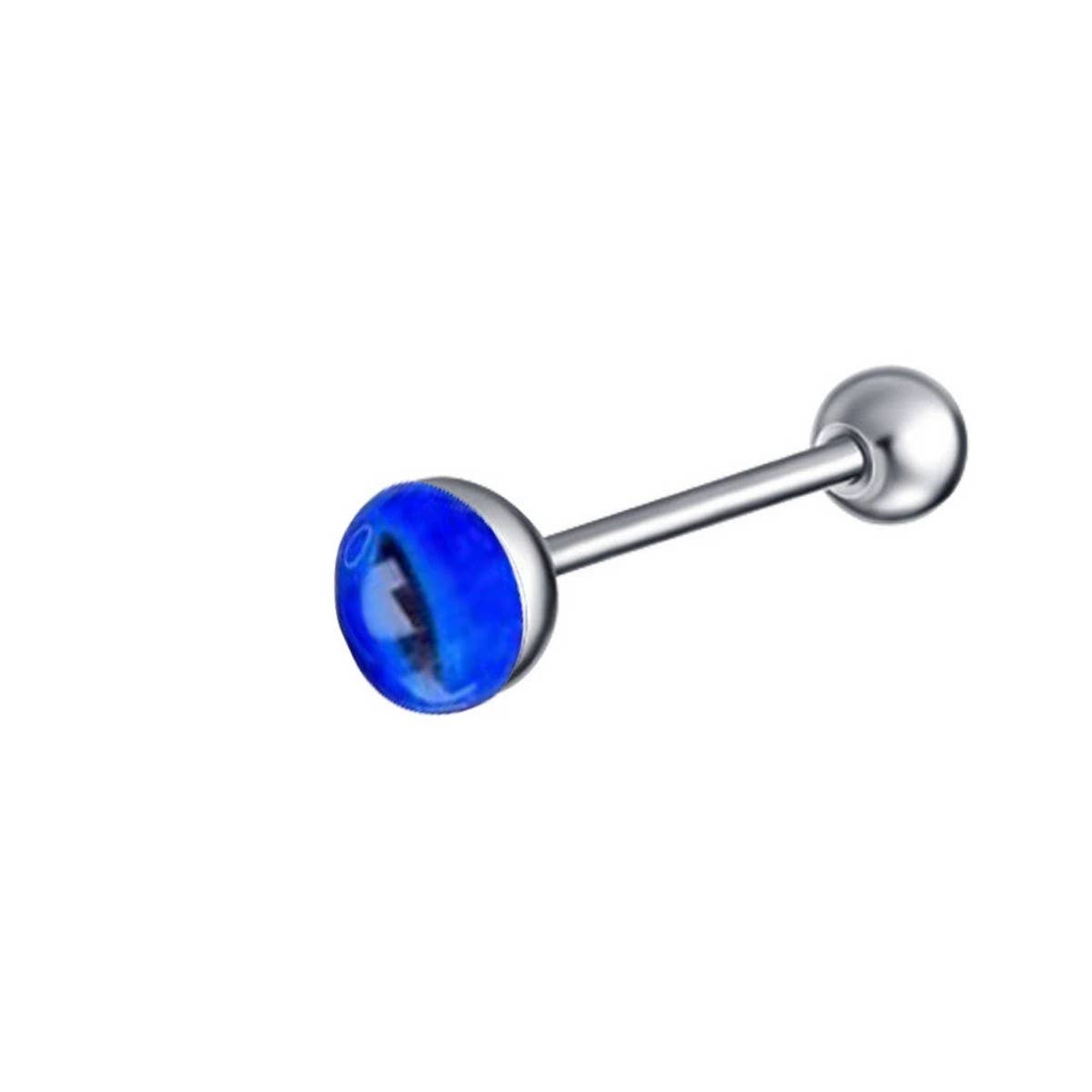 Colorful Eye Tongue Stud Stainless Steel Piercing