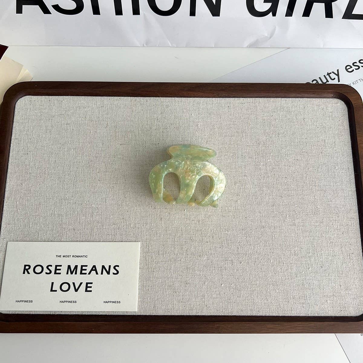 Medium Pumpkin Acetate Hair Claw Clip