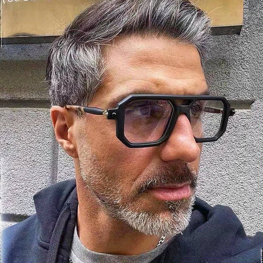 FASHIONABLE THICK SQUARE FRAME SUNGLASSES
