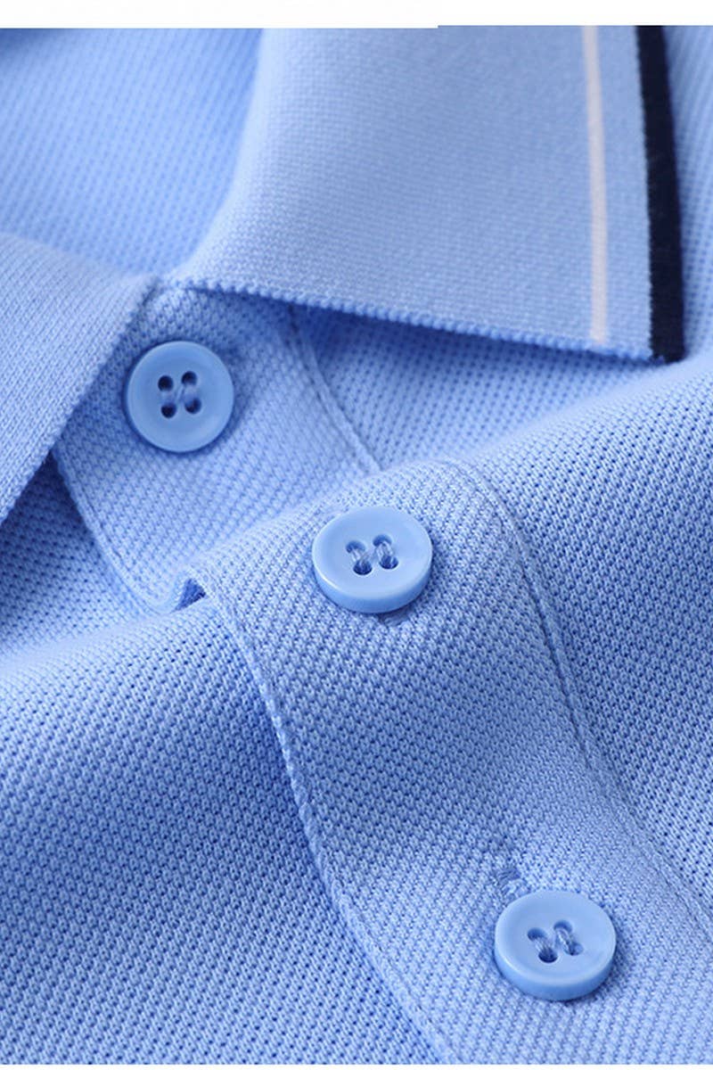 EASY CARE SOLID COLOR POLO SHIRT OFFICE VACATIONCWTBLS02454