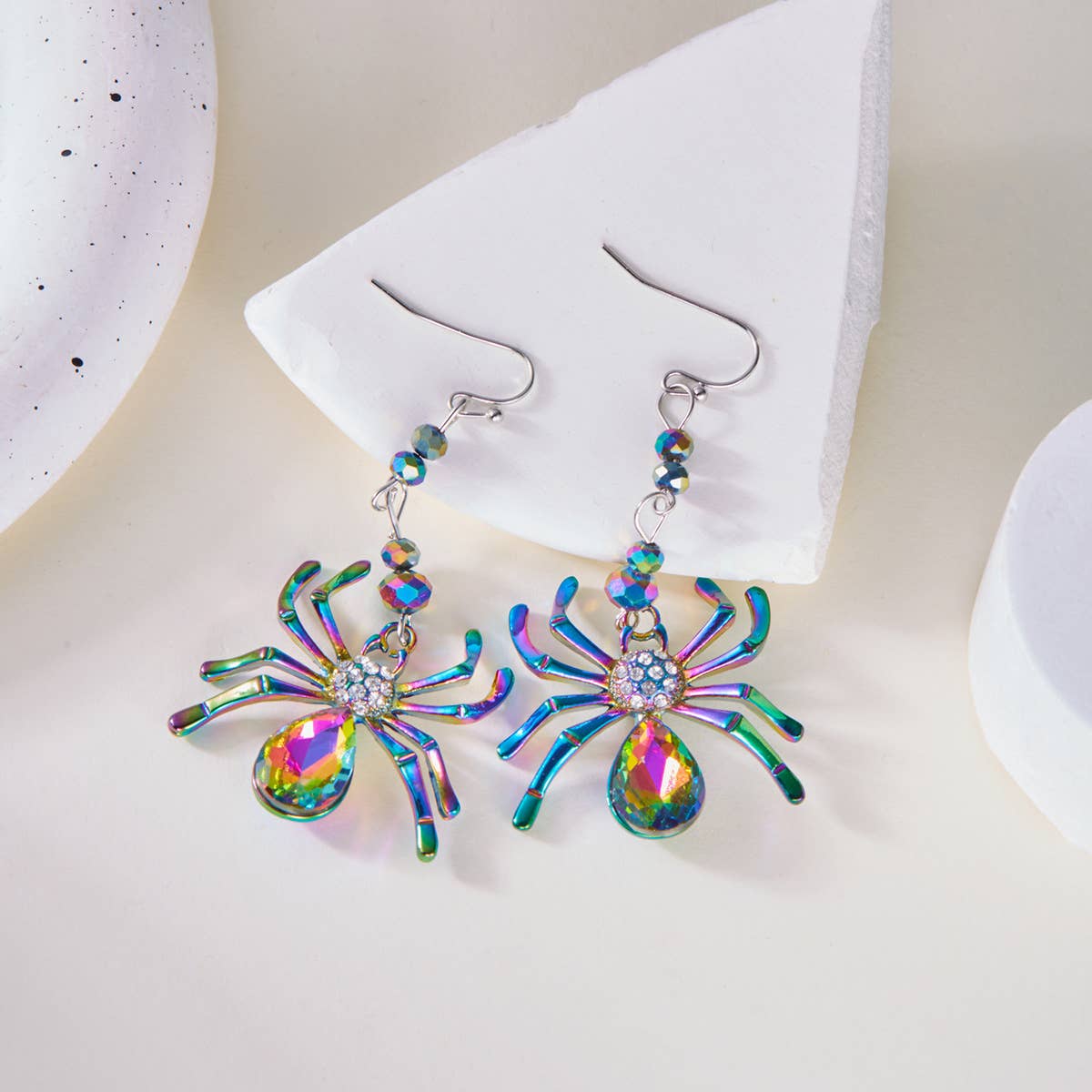 HALLOWEEN SPIDER CREATIVE EARRINGS