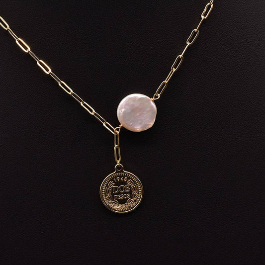 CREATIVE SIMPLE PEARL PENDANT NECKLACE FOR WOMEN