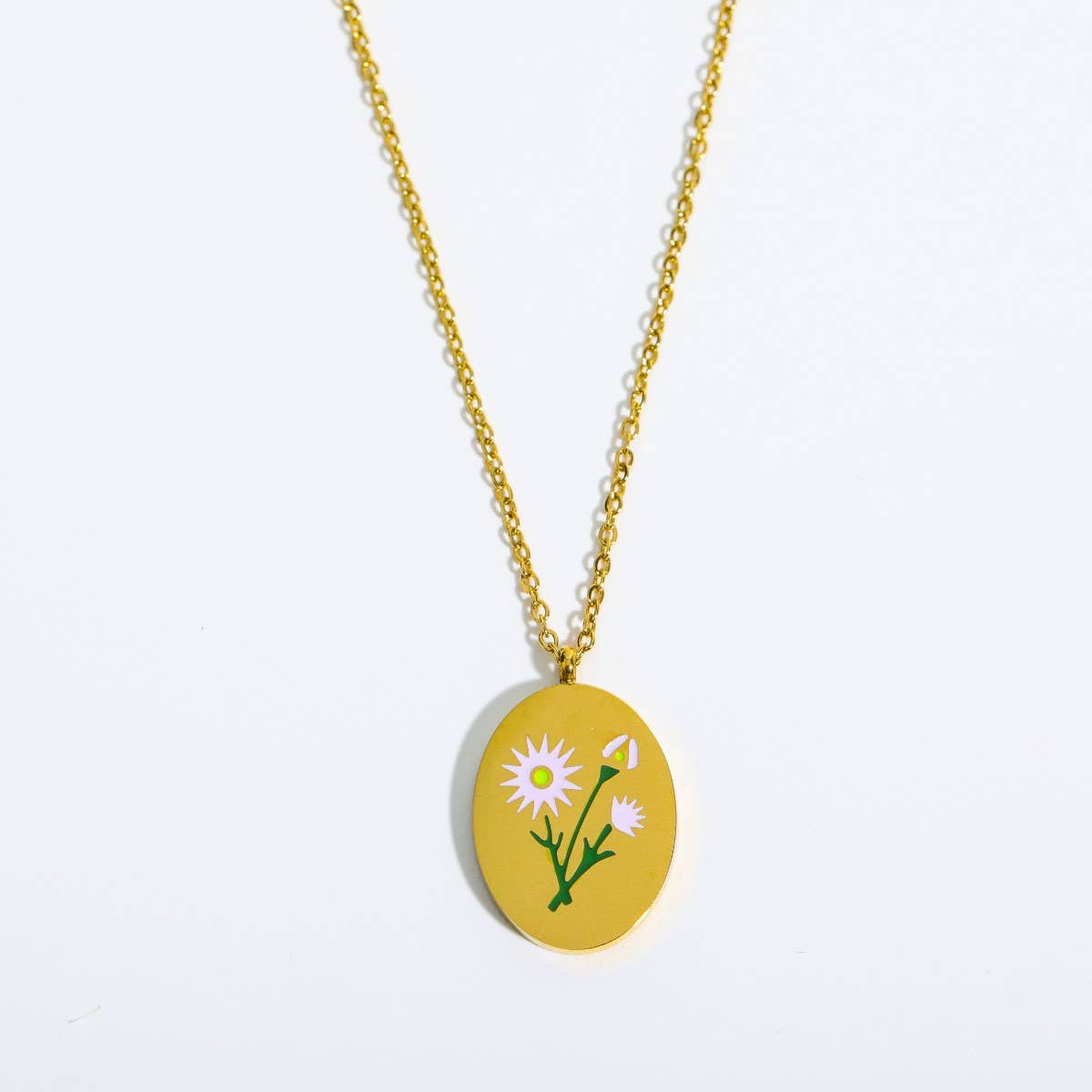 VINTAGE DECEMBER FLOWER CLAVICLE NECKLACE