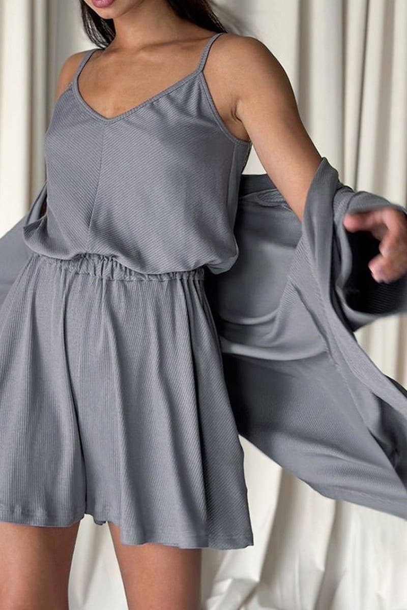 CWSPJ0231_LONG-SLEEVED NIGHTGOWN SUSPENDER SHORTS SET