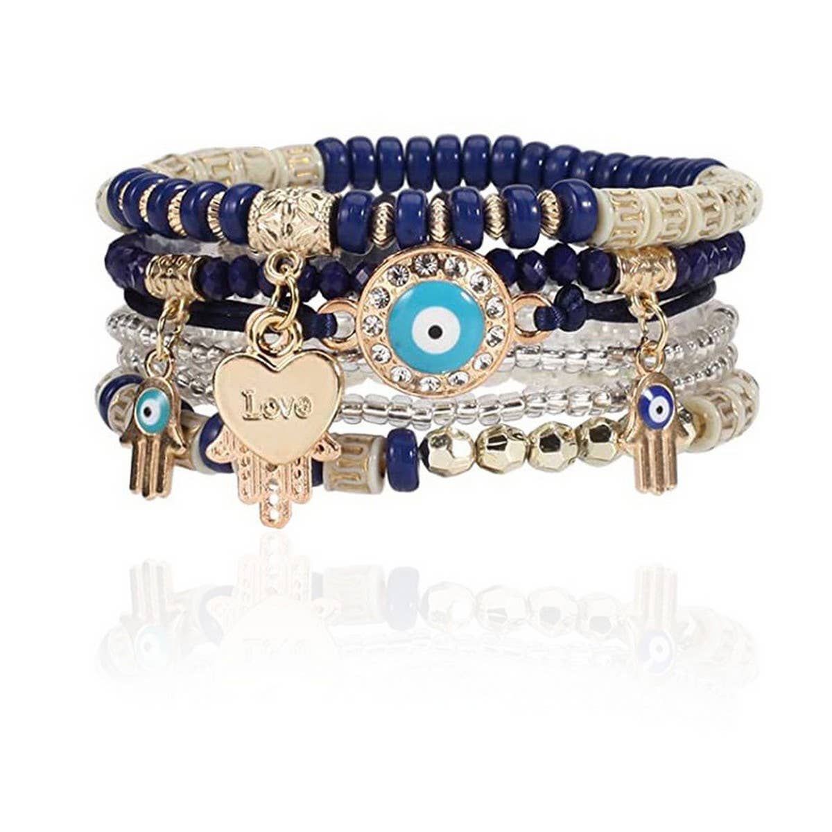 BOHEMIAN DEVIL EYE BEADED BRACELET_CWAJE1249