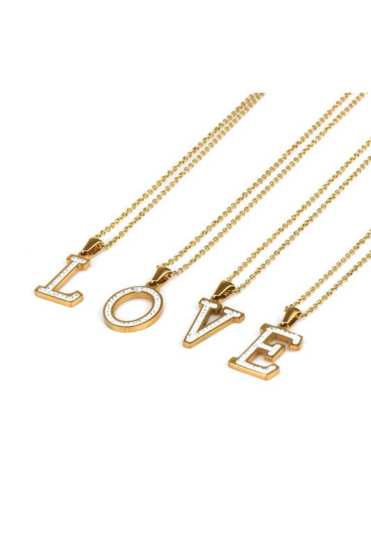 FASHION ALPHABET PENDANT CHARM NECKLACE_CWAJE219