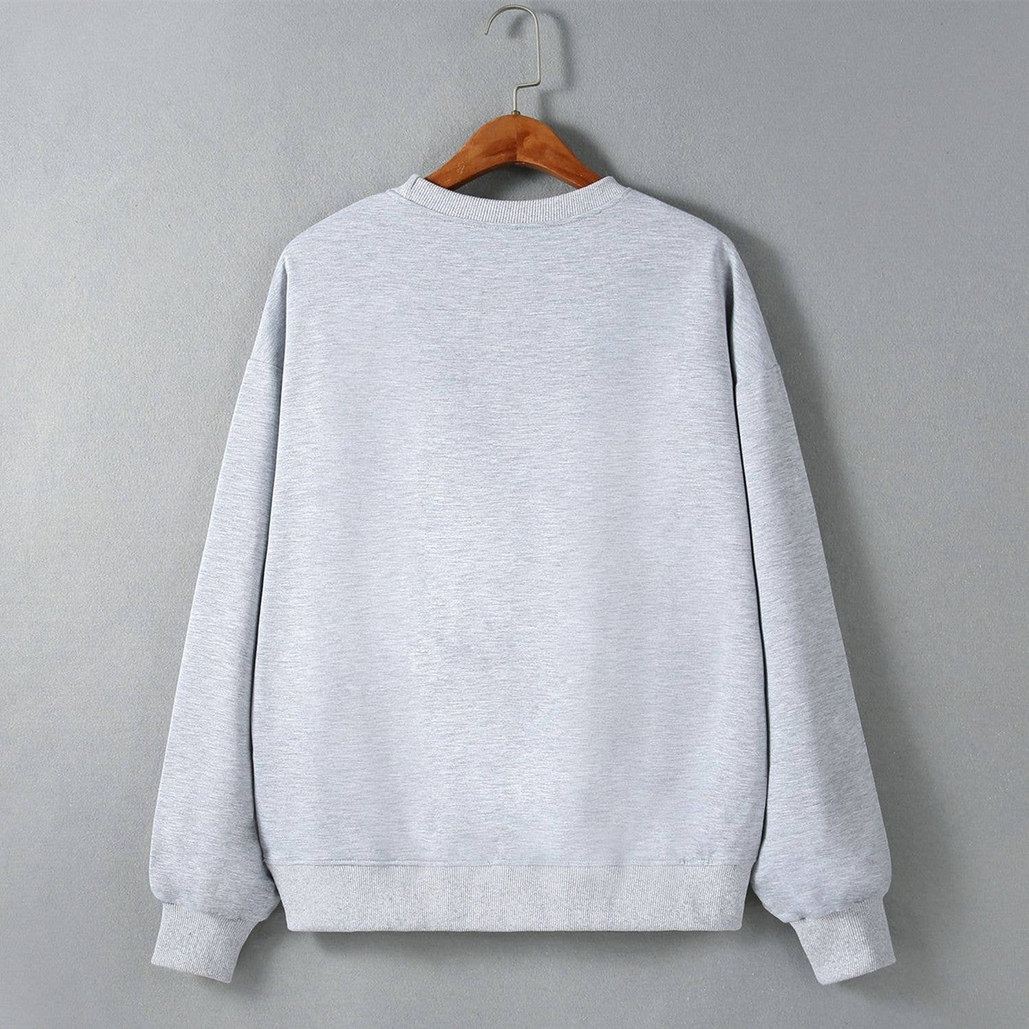 Flower-printed off-the-shoulder sweatshirt