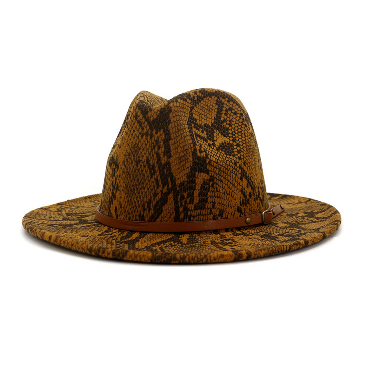 WOMEN WARM AND SIMPLE SNAKE PANAMA HAT_CWAH0703