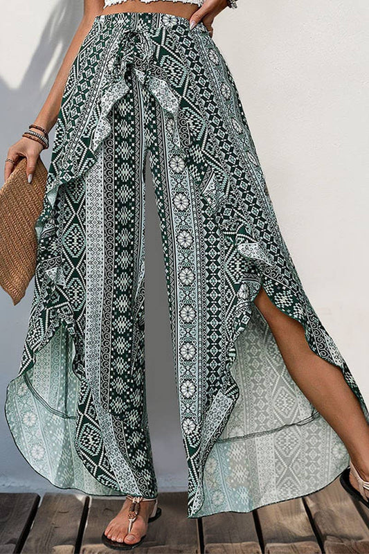 CWBLP0765_PRINTED RUFFLED WIDE-LEG TROUSERS