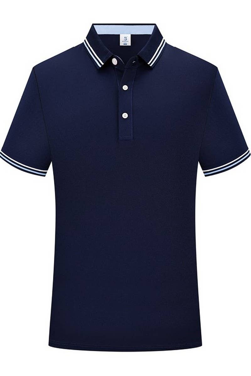 CWTBLS02448_SOLID COLOR CLASSIC FIT SHORT SLEEVE POLO SHIRT