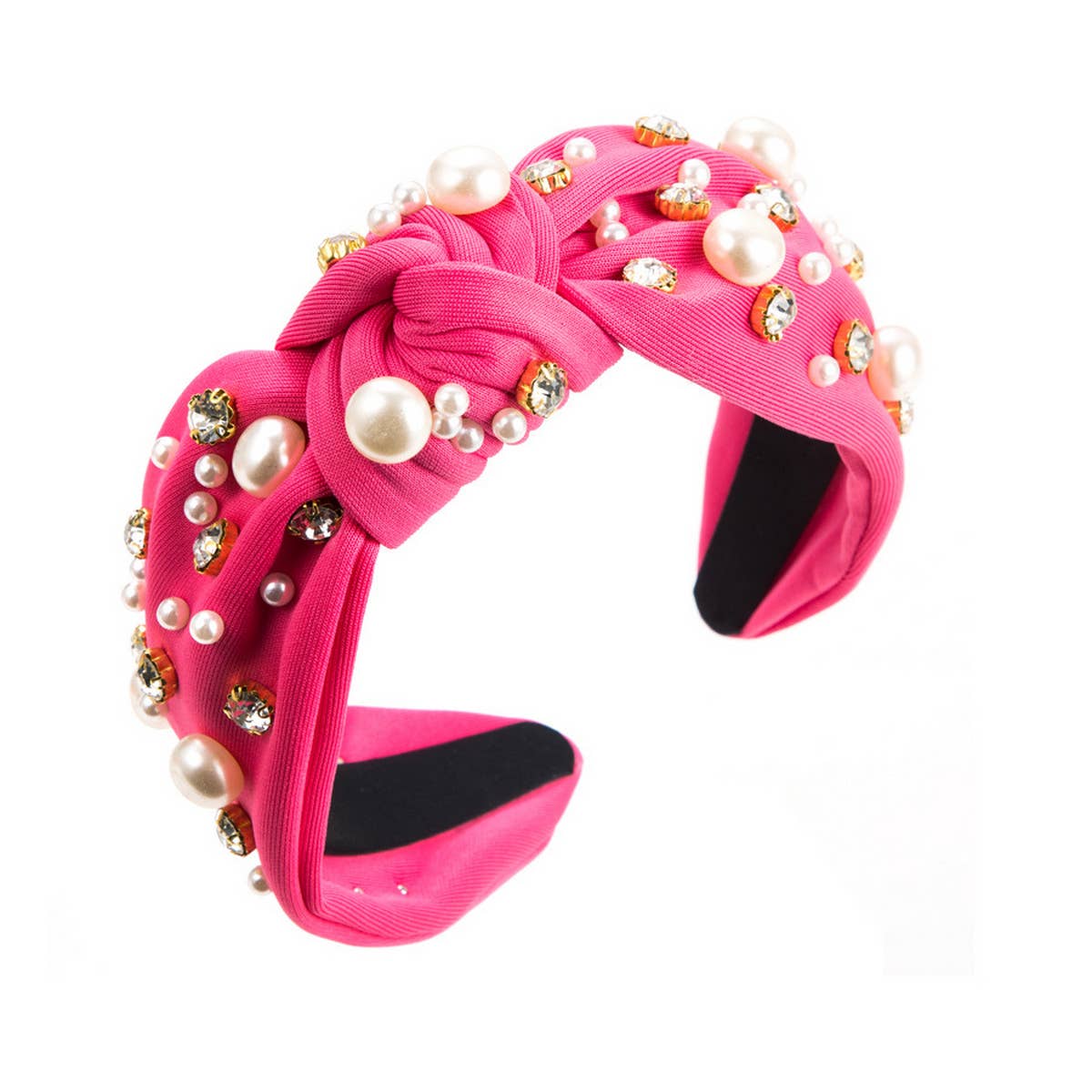 NEW FASHIONABLE WIDE-BRIMMED PEARL HAIRBAND_CWAHA0813
