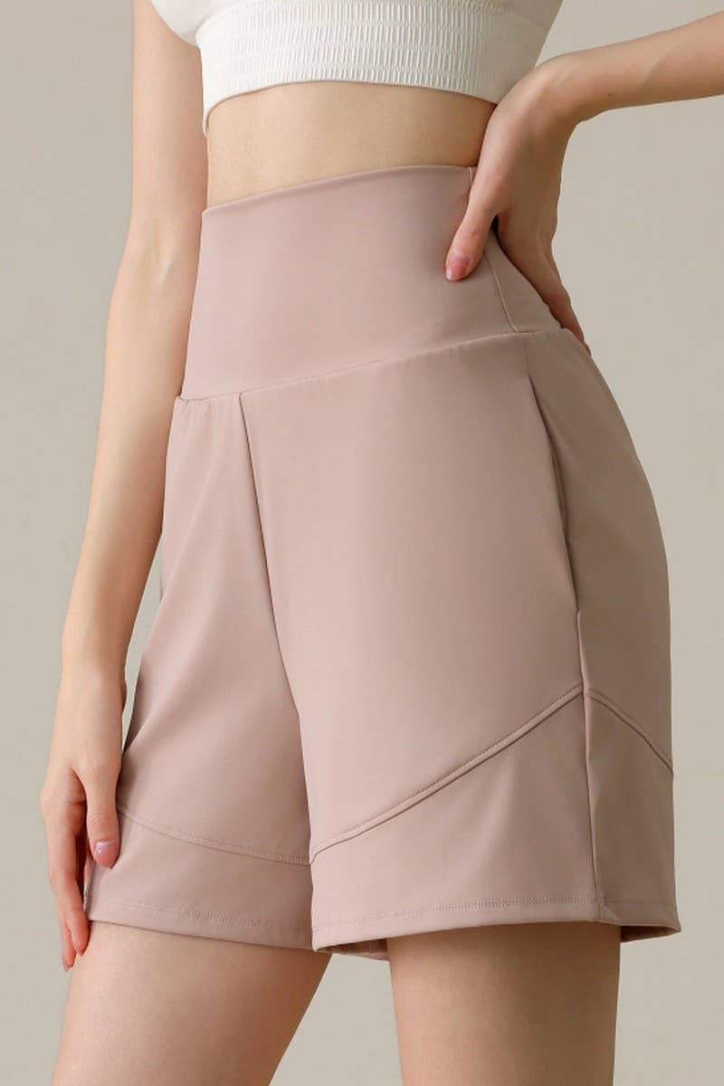 CWBSP0223_HIGH WAISTED YOGA CASUAL SPORTS SHORTS