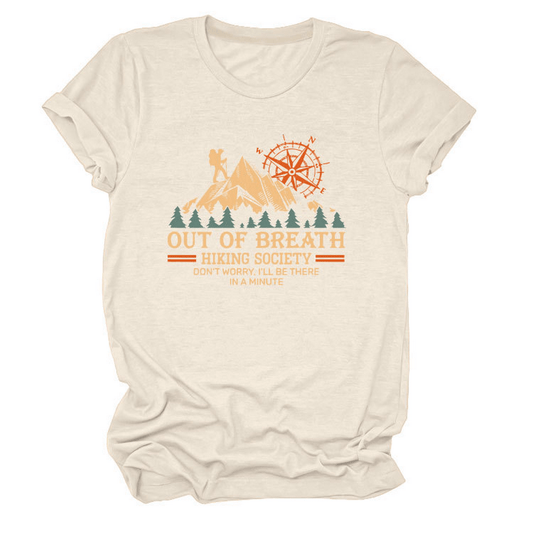 Comfy Crew Neck Tee – Hiking Quote for Women_CWTTS1523