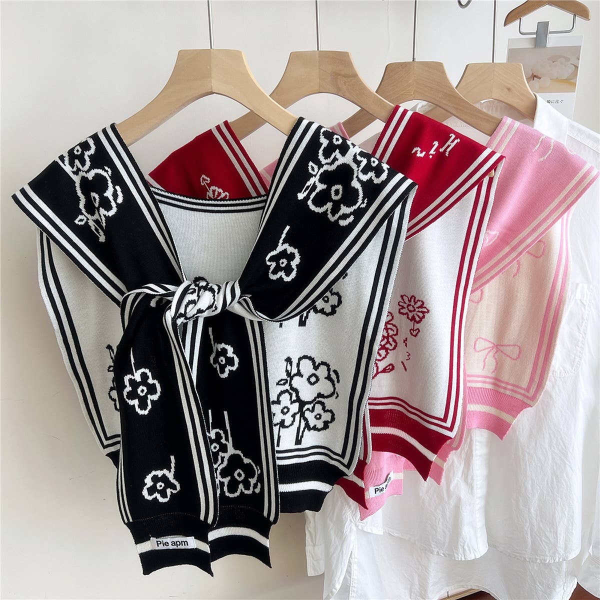 Floral Knit Shawl ? Light Cardigan Scarf for Women
