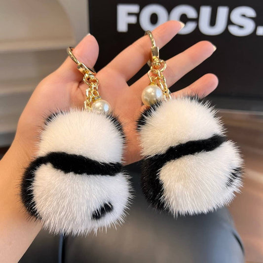 CWMM10415_CUTE PANDA KEYCHAIN PLUSH BAG CHARM