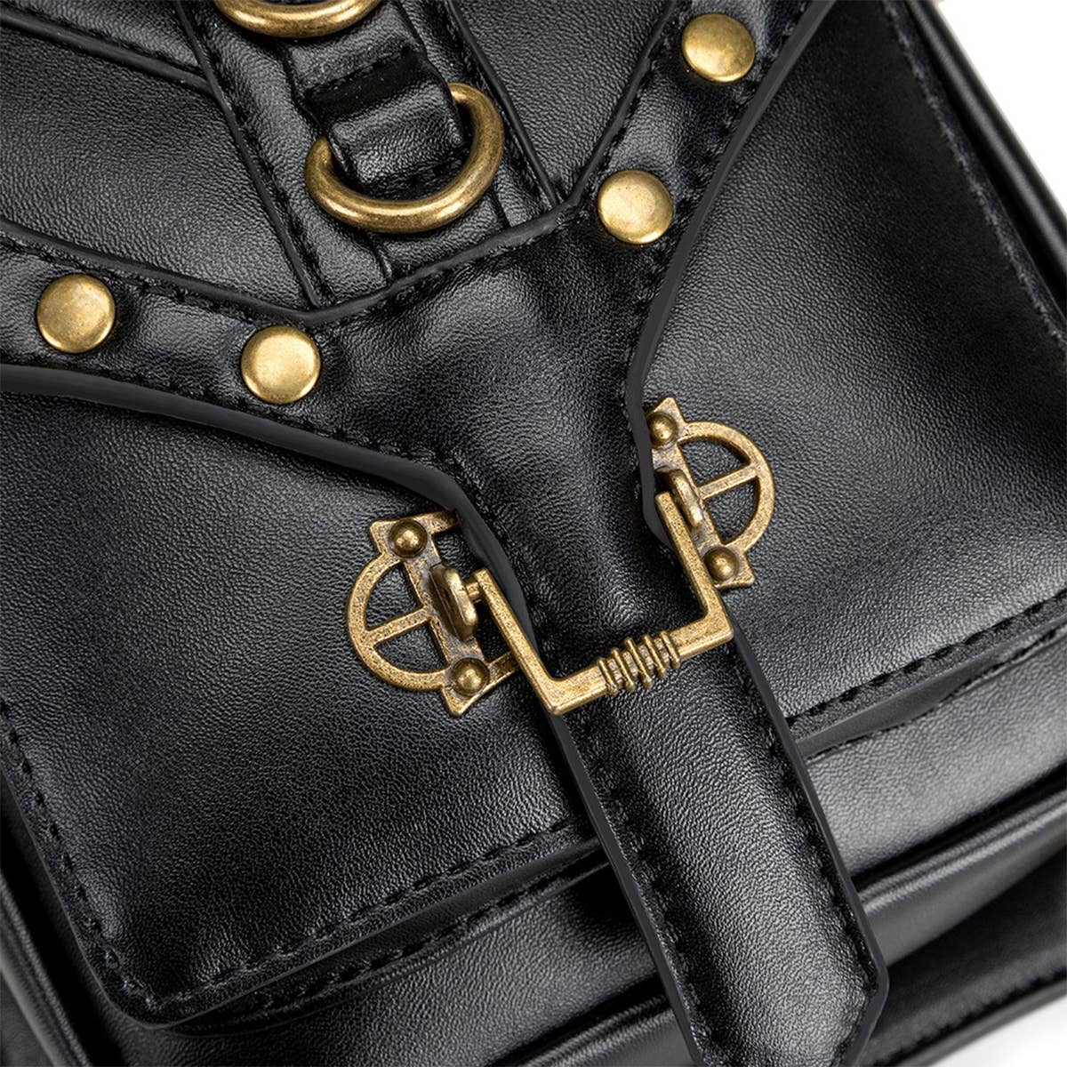 RETRO SKULL GOTHIC STEAMPUNK LEG BAG WALLET_CWAB0646