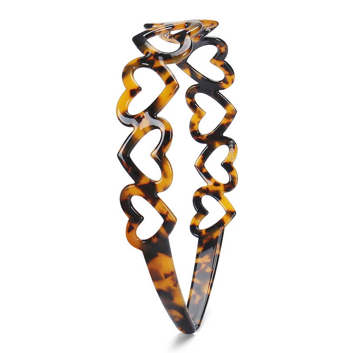 TORTOISESHELL SIMPLE ACETATE HEADBAND HAIRPIN