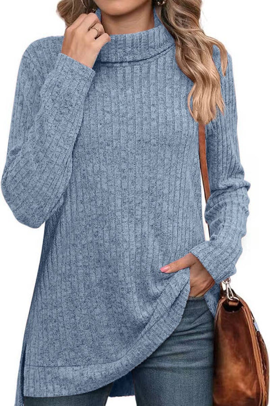 CWOSWL6444_WINTER TURTLENECK SWEATER WITH LONG SLEEVES