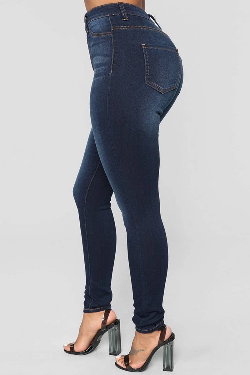 CWJP0600_HIGH WAIST STRETCH SLIM FIT BUTT LIFT JEGGINGS